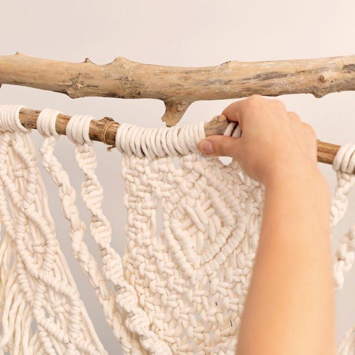 Bobine de fil de coton câblé recyclé - Noir - 100 m - Ø 2 mm - 400 g