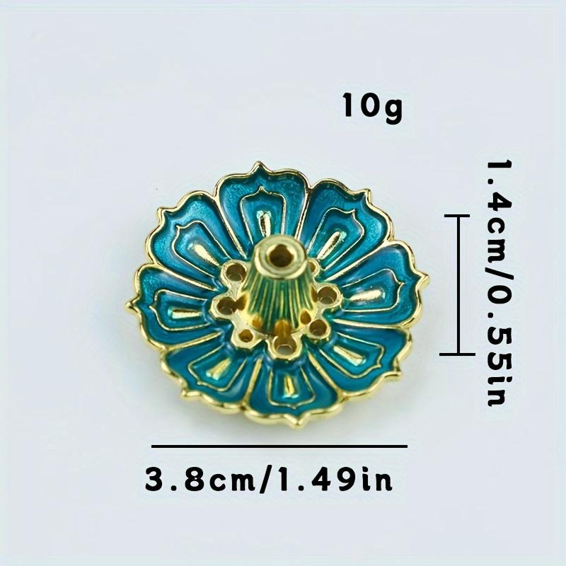 

Маленький для благовоний Лотос - Павлиний синий, для вставки благовоний-нитей Лотос, благовонница, тарелка для благовоний для дома, благовонница