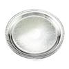 Flavinmci 2-Pack Silver-Plated Stainless Steel Serving Trays