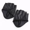 New Half finger Leather Gloves European and American Women's Half Palm Gloves Stage Nightclub Pole Dance Performance Half Finger Gloves