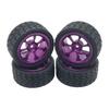 4pcs/set RC Car Tires Wheel Rims Set for WLTOYS 144001 RC Crawler Car DIY Modification Replacement