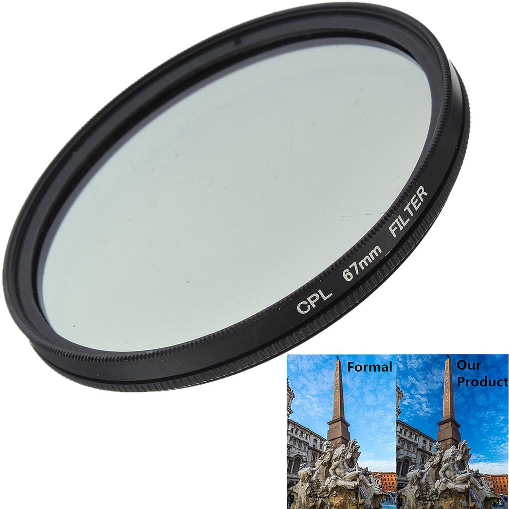 Filtru de lentile polarizante circulare CPL subțire de 52-77 mm pentru aparatul foto Canon Nikon Dslr SLR