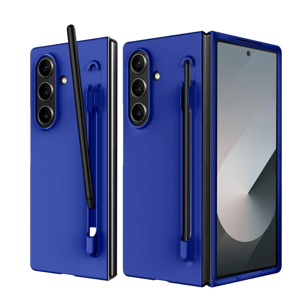 Samsung Galaxy Z Fold 7 6 5 4 3 Fold7 for Samsung Z Fold 7 6 Case with S Pen Holder and Pen Slim Matte PC Shockproof Cover