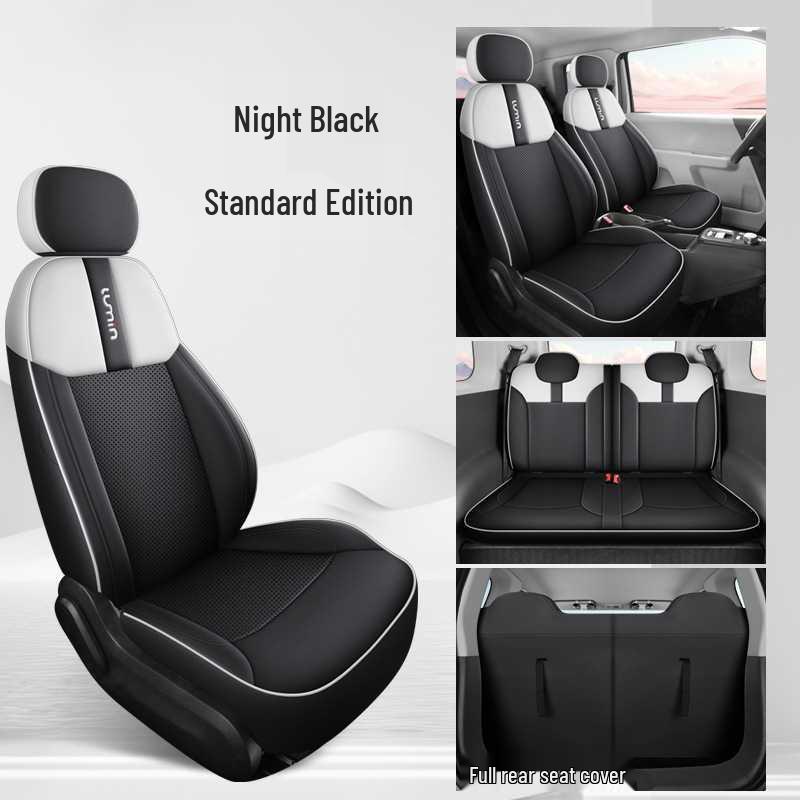 Changan Nuomi Leather Car Seat Cushion: All-Season, Universal, Cartoon Design