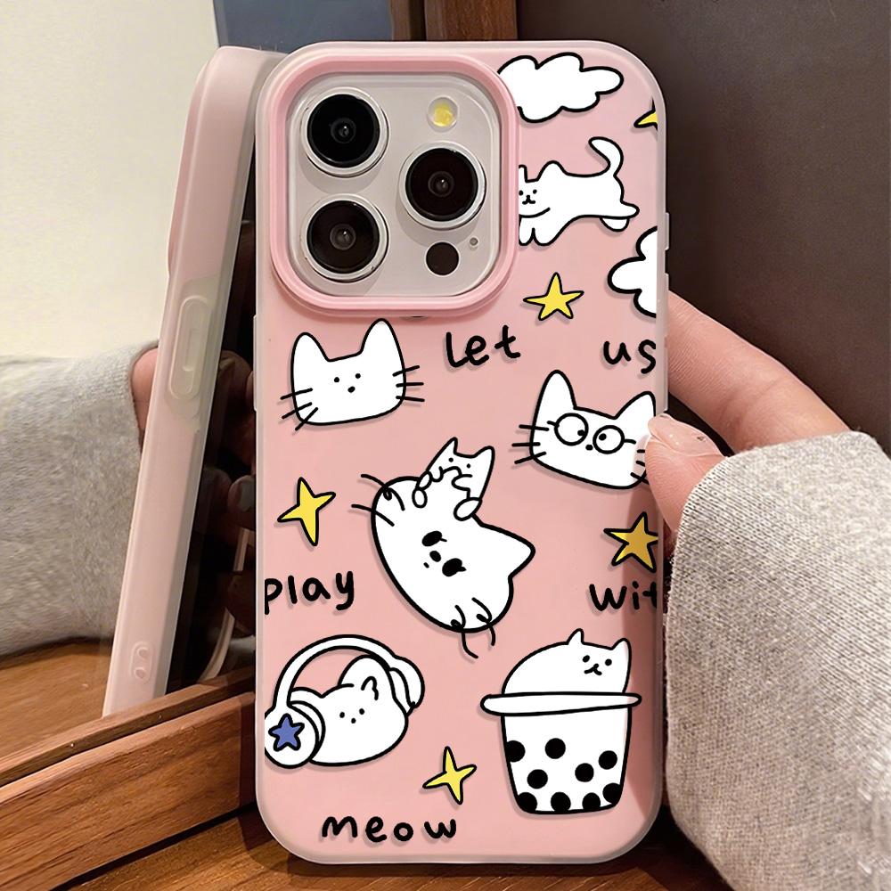 Bemalte Handyhülle für iPhone 15 11 13 14 für 15 16 Pro Max 12 13 16 Pro Niedlich Fasion Lustig Lanyard Handyhülle Neueste Top-Selling-Empfehlungen