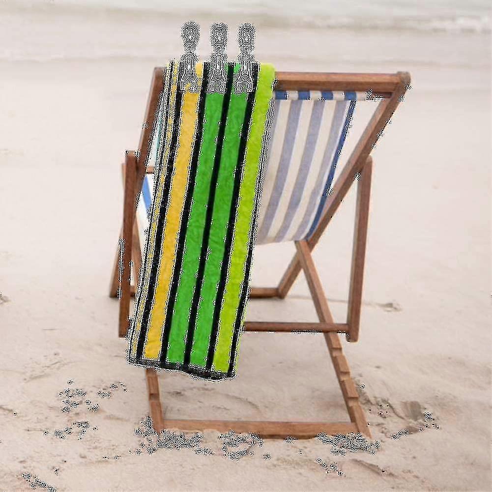 10 Pcs Large Beach Towel Pegs Clips Stainless Steel Beach Towel Pegs - PJ