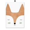 Deer Fox Rabbit Bear Hedgehog Woodland Nursery Wall Art Print Canvas Painting Nordic Poster Wall Pictures Baby Kids Room Decor