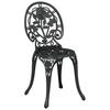 Garden Bistro Set 3 pcs Black Aluminum