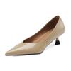 Fashion commuter comfortable versatile single shoes 2025 spring and summer new French temperament pointed head shallow mouth thin heel single sh