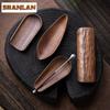 Boutique Walnut Wood Tea Spatula Zen Alloy Tea Spoon Set Tea Six Gentlemen Elegant Tea Tool Set Teaware Utensils Tableware Gift