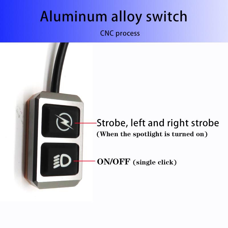 Motorcycle Fog Light Wires Switch 12V 24V Strobe Left And Right Strobe Spotlight Wire Harness Fog Light Driving Lamp Switch Wire
