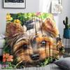 Dog Print Flannel Blanket, High quality Comfortable for All Seasons, Home Decor, Warmth and Comfort, Perfect for Christmas Gifts