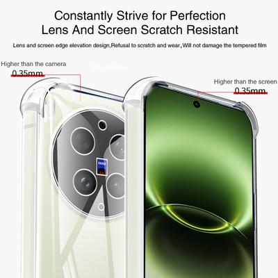 Airbag Handyhülle für VIVO X300 Ultra FE Pro X300S X300Ultra X300FE X300Pro 5G Weiche Klare Silikon TPU Original Rückabdeckung Funda