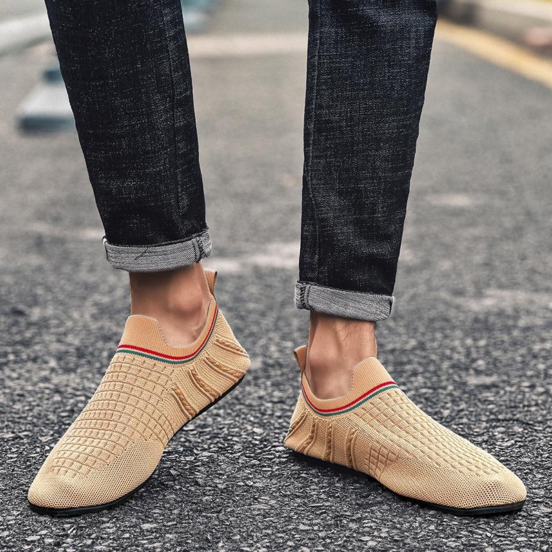 YRZL Men Thin Bottom Driving Moccasins High Quality Male Walking Shoes Breathable Mesh Casual Loafers Soft Comfortable Man Shoes