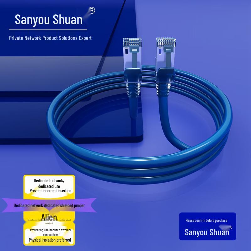 Sanyou Shuan Dedicated Network Cat6 Patch Cable with Special Connector