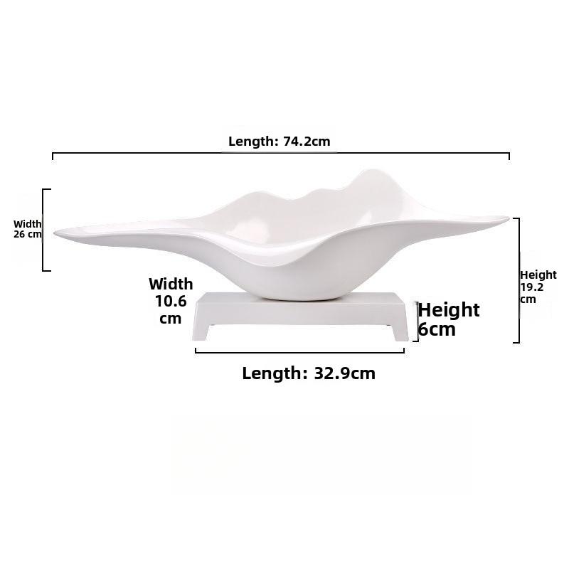 Melamine Sashimi Plate Seafood Display Dish Japanese Sushi Platter Creative Beef Tray