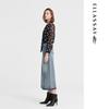 ELLASSAY Patchwork Denim Midi Skirt
