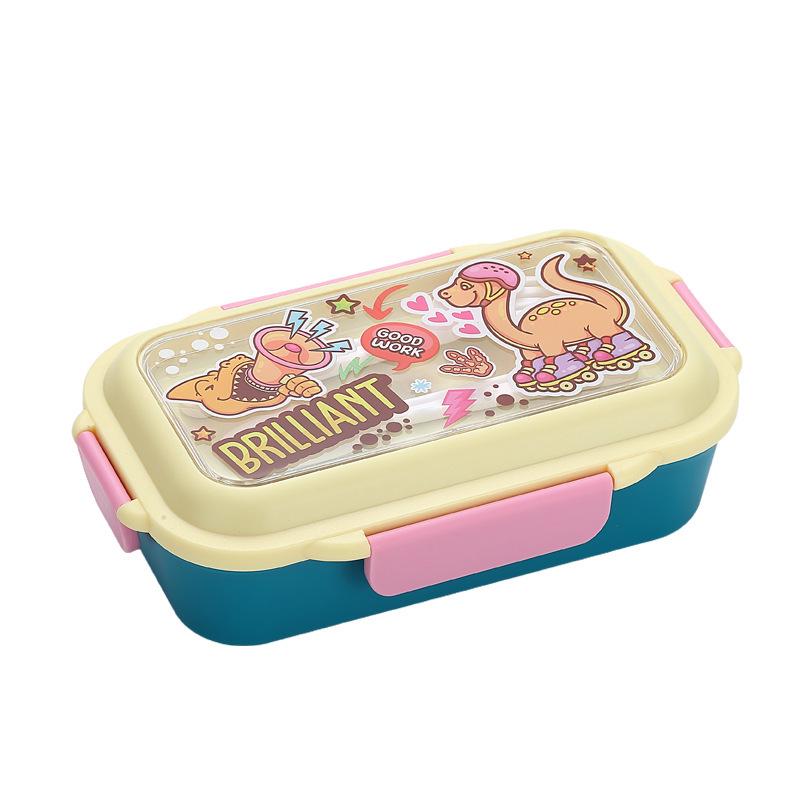 Bento Box per Pranzo con Frutta in Acciaio Inossidabile per Bambini - Anti-scottatura, Design Approfondito, Piatto per Alimenti per Studenti
