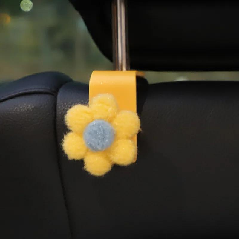 

Многофункциональные крючки для автомобиля в виде цветка, симпатичные крючки для спинки автомобильного сиденья, креативные крючки для хранения, крючок для хранения спинки автомобильного сиденья