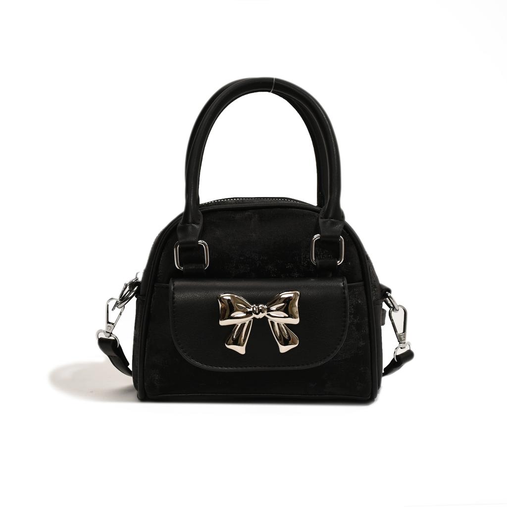 Fashionable Bow Decoration Small Bag for Women Hand Designer Luxury Brand PU Leather Shoulder Bag Lady Solid Color Crossbody Bag