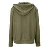 Women's Fashion Casual Sweatshirt Loose Zipper Cardigan Long Sleeve Hooded Jacket