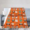 Pumpkin Tooth Blankets Cartoon Teeth Helloween Wool Awesome Breathable Throw Blankets for Home Restaurant Summer,