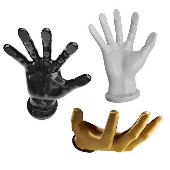 Suport pentru minge de fotbal, cu fixare pe perete, ușor de instalat, suport multifuncțional în formă de mână pentru baschet, fotbal, volei