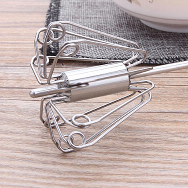 Mixer Semi-Automat Bătător de Ouă Tel Autoturnant Inox Mixer de Mână