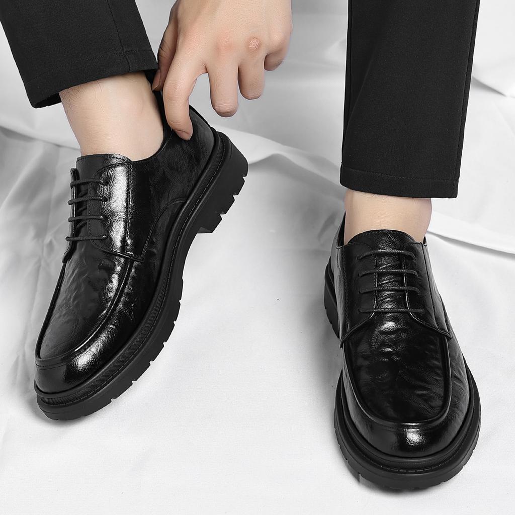 Lederschuhe neue Herbst-Leder atmungsaktive Business-Kleidung Pendler Freizeit weichsohlige Schuhe