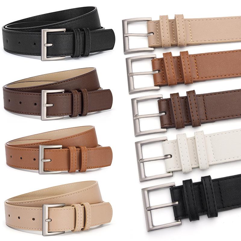 Neuer Damen-Gürtel aus PU-Leder mit Dornschließe - Stilvolles Accessoire für Freizeithosen, Mäntel, Jacken und Jeans