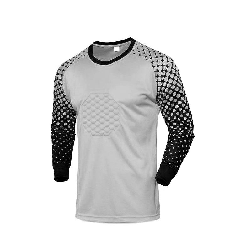 Long Sleeve Padded Goalkeeper Jersey Set for Adults and Kids