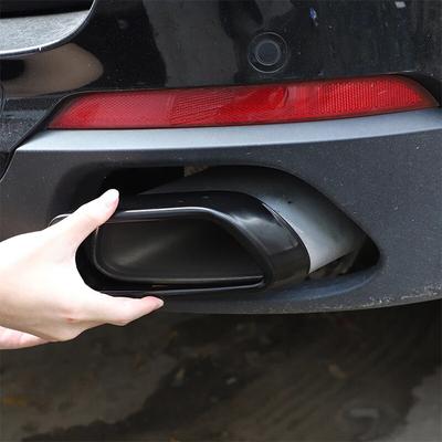 Pro BMW X5 F15 X6 F16 2014-2018 nerez černý kryt výfuku auta 1Sada Automobily Tail Throat autodoplňky