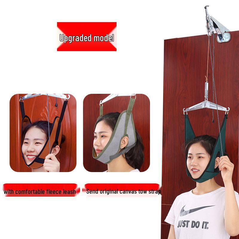 Yonghui Neck Traction Device: Home Use Cervical Spine Correction Belt for Neck Pain Relief and Stretching.