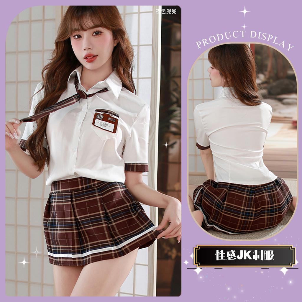 Sexy Underwear Sexy School Uniform Adult Products Cosplay Pure J Pleated Skirt Set