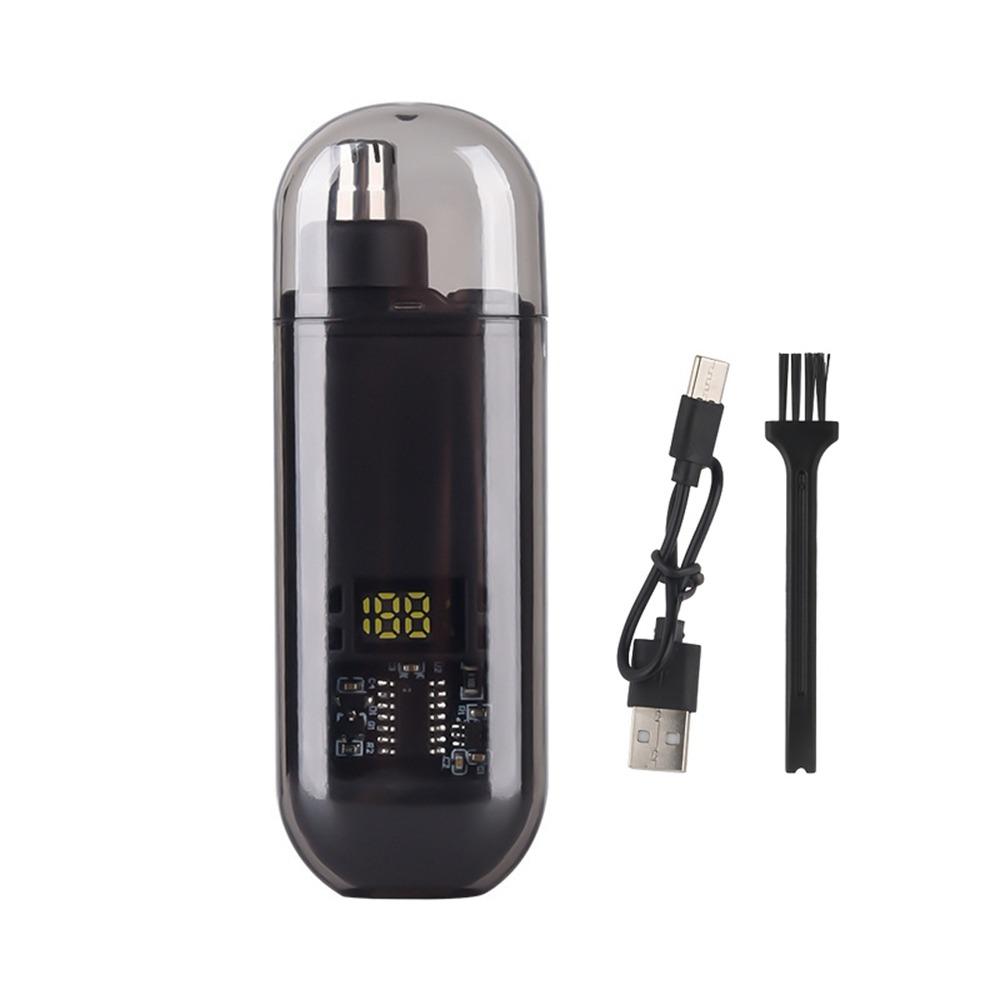 

Безболезненный триммер для бровей Портативный триммер для чистки ушей и лица Удалитель носовых волос Бытовой чёрный