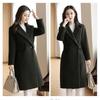 Korean Fashion Temperament Wool Coat Women Long Sleeve Autumn Winter Women's Slim Fit Wool Coat