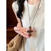 New Chinese-Style Water Drop Necklace: High-End Retro Sweater Chain, Simple and Versatile Accessory for Women.