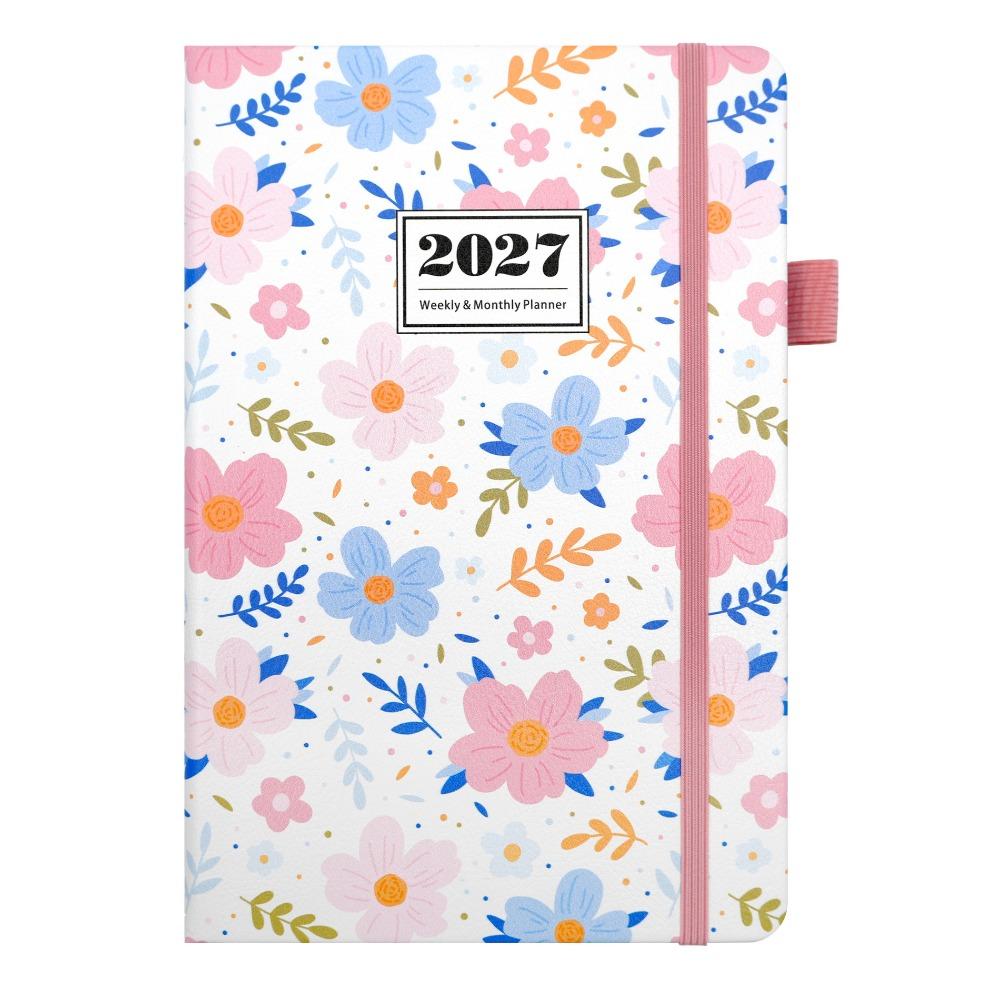 PU Leather Cover A5 Diary Weekly & Monthly Yearly Planner 2027 Planner  Home School Office