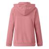 Spring Autumn Women Solid Color Sweatshirt Coat Hooded Drawstring Long Sleeve Pockets Zipper Placket Thickened Outerwear