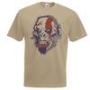 Adults Ape Of War Spartan Warpaint Ghost Of Sparta Spoof Unisex Khaki TShirt