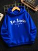 Los Angeles Herbst/Winter Modisches Lässiges Sweatshirt für Jungen, Sportlicher Hoodie, Trendiger Print Outdoor Lässig Weihnachtsgeschenk