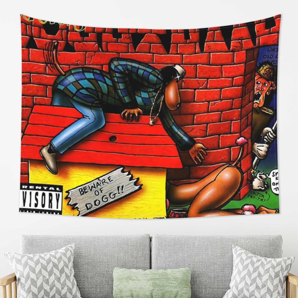 Snoop Dogg Doggystyle Tapestry Decor Art Aesthetic Tapestries for Living Room Bedroom Home Wall Cloth Wall Hanging