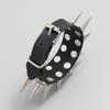 DIEZI Personality Rock Men's 2-row Spiked Bracelet Bangle For Women Vintage Punk Cosplay Black PU Leather Wrap Bracelet Jewelry