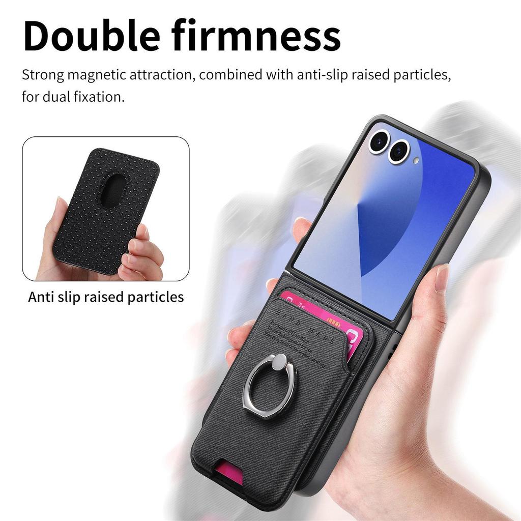 Samsung Galaxy Z Flip 7/6 Magnetiskt Fällbart Ringstativ Skyddsfodral
