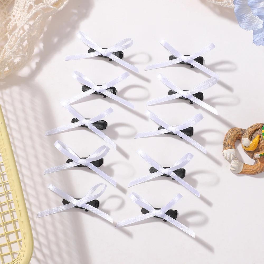 LOVEKIKI 10Pcs Mini Hair Bows Clip Women Girls Y2k Ins Style Dress Up Hair Bangs Clips Party Colorful Ribbon Hairgripes Headwear