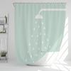 Bathroom Nordic Wind Geometry Shower Curtain Shower Head Abstract Minimalist Art Polyester Fabric Shower Curtain with Hooks