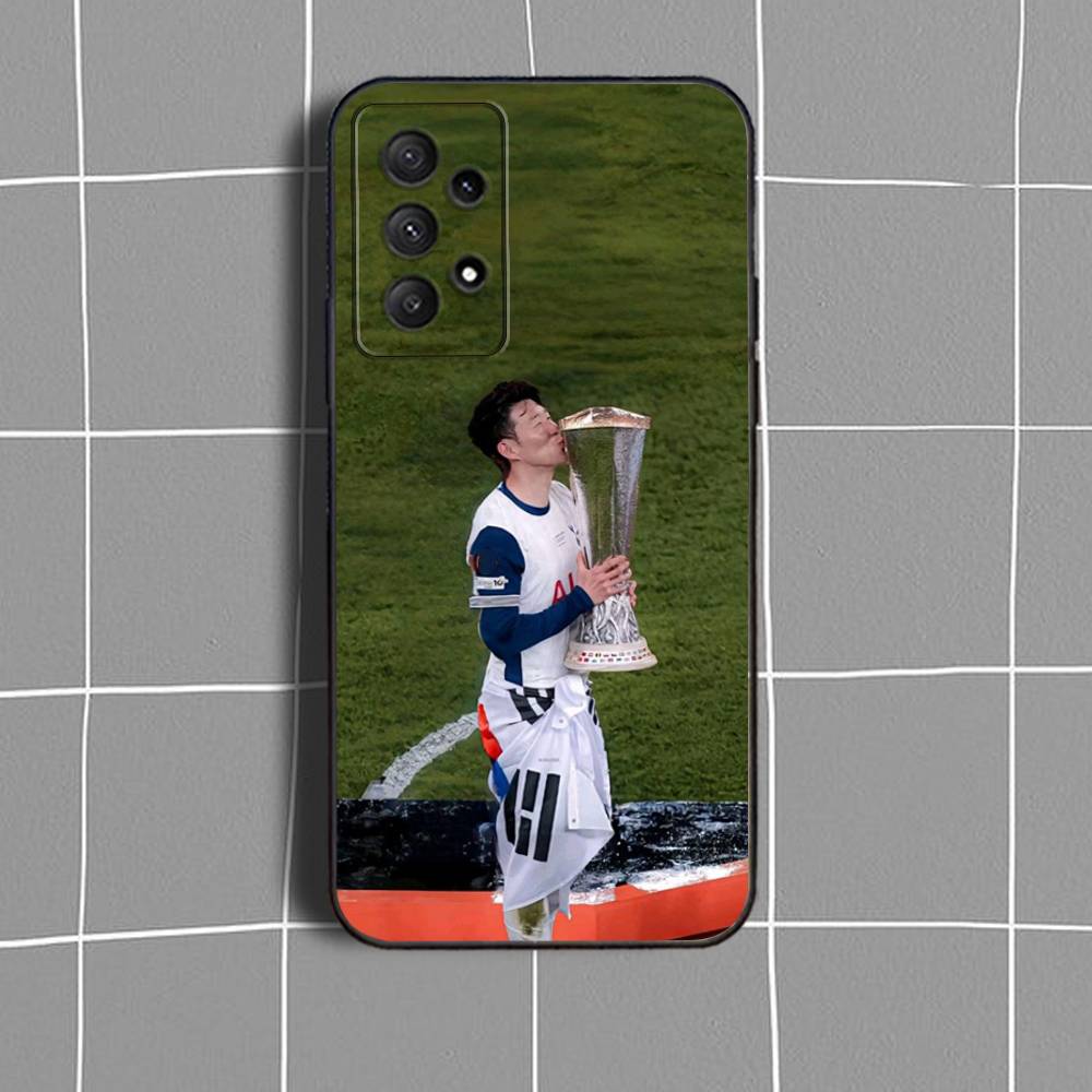 S-Son HeungS M-min Football  Phone Case For Samsung Galaxy A73,31,32,72,41,53,52,71,22,5G,Note,J7,8,9 Soft Black Cover