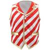 Children's Xmas Costume Vest Candy Cane Striped Sleeveless for Christmas Theme Party