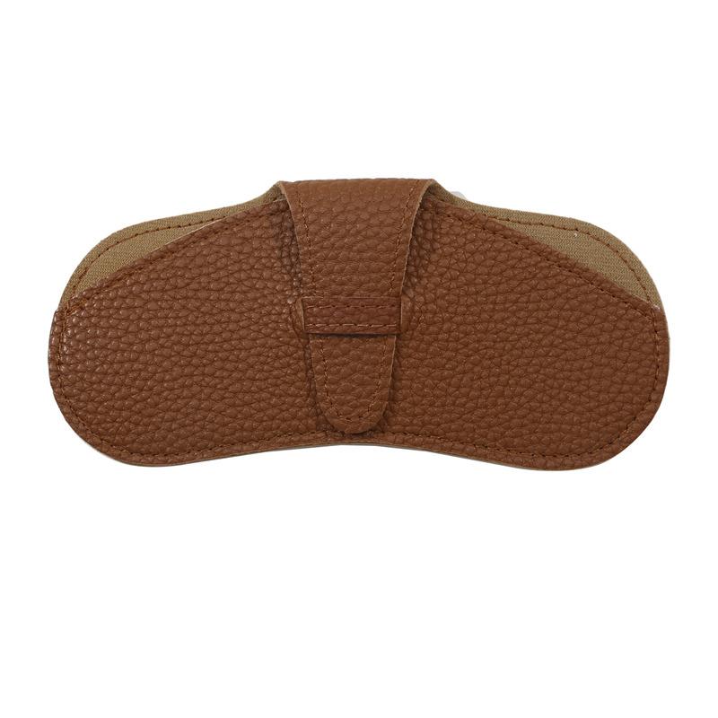 1PC Waterproof Sunglasses Bag Portable Hanging Neck Glasses Storage Case Fashion PU Leather Eyeglasses Pouch For Women Men