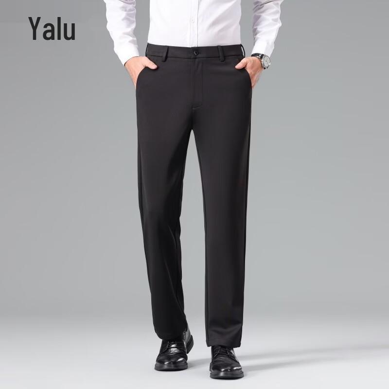 Yalu Men's Business Casual Straight-Leg Trousers